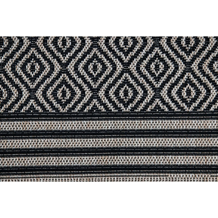 Spazio Home Diamond Grid Monochrome Rug - HUNA