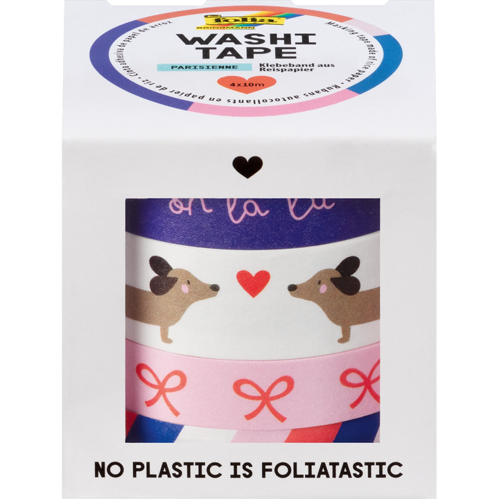 Folia Washi Tape Set – 4 Rolls