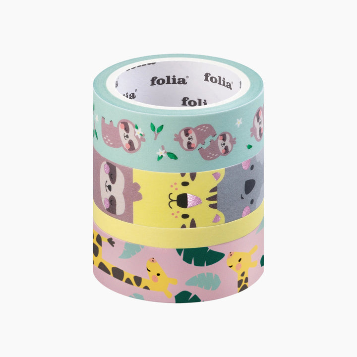 Folia Washi Tape Set – 4 Rolls
