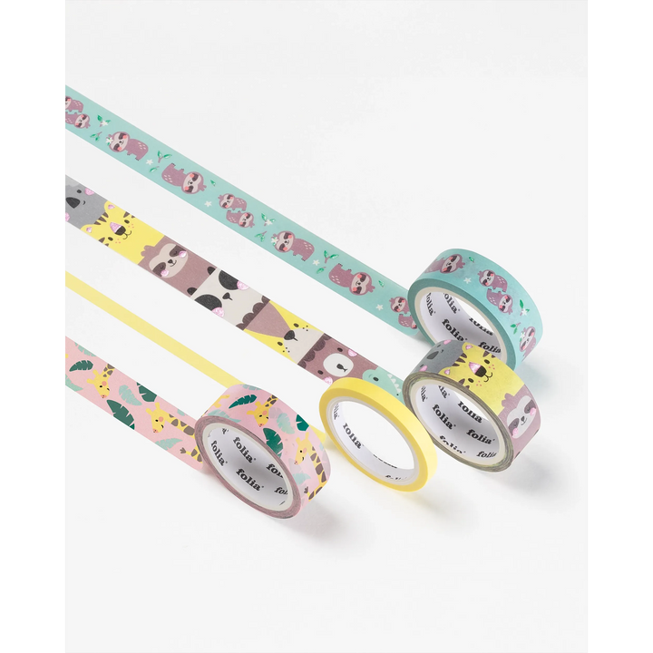 Folia Washi Tape Set – 4 Rolls