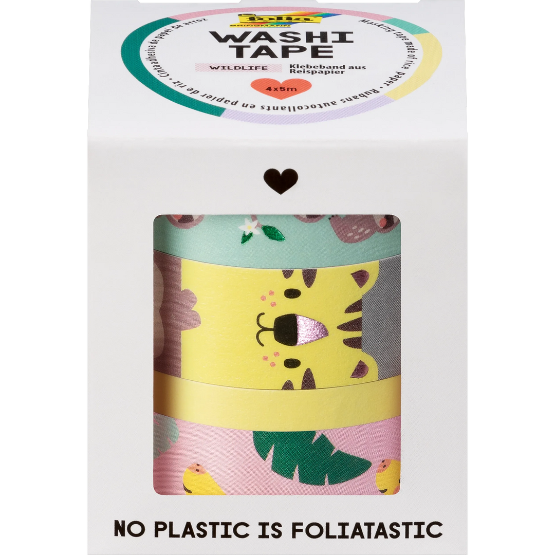 Folia Washi Tape Set – 4 Rolls