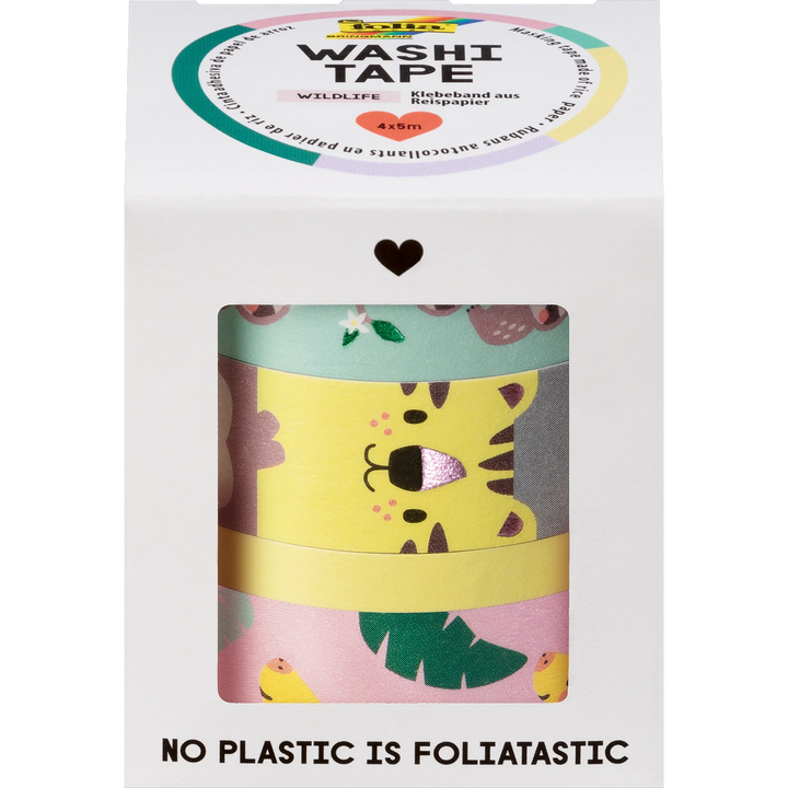 Folia Washi Tape Set – 4 Rolls