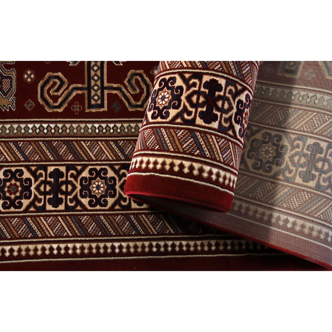 Spazio Home Antique Floral Red Rug - HUNA