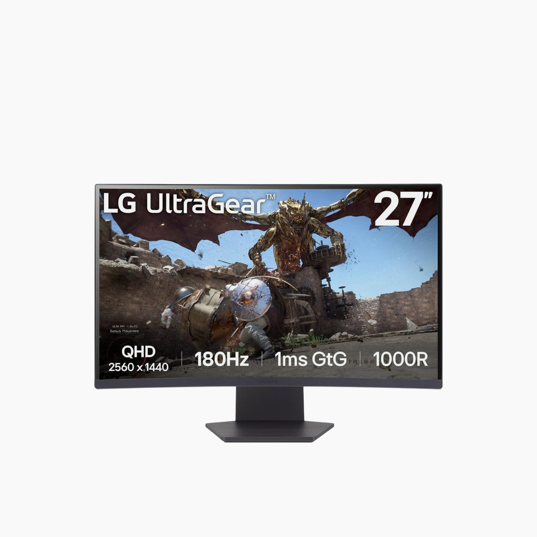 LG 27" UltraGear 1000R Curved Gaming Monitor QHD 180Hz