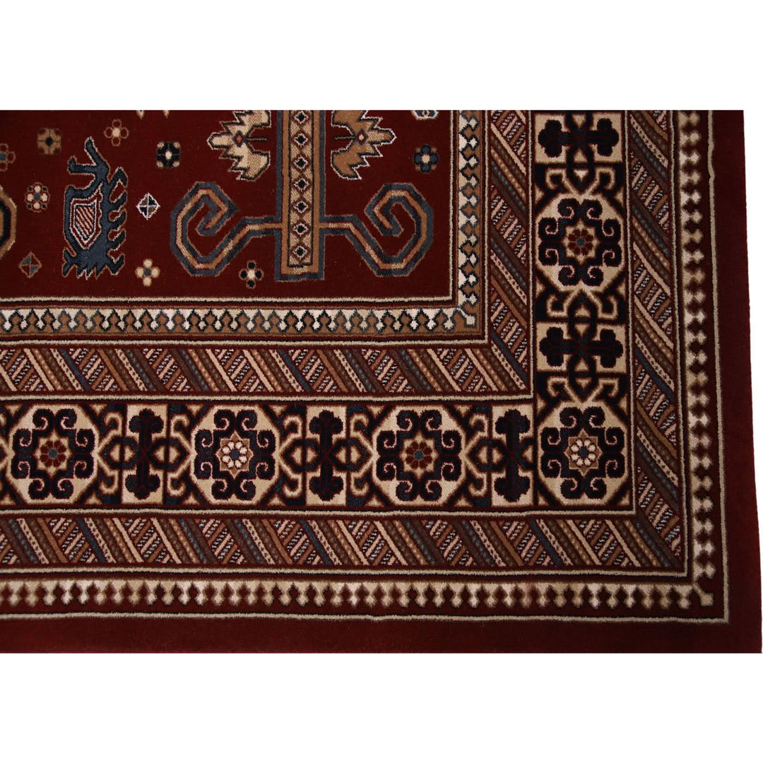Spazio Home Antique Floral Red Rug - HUNA