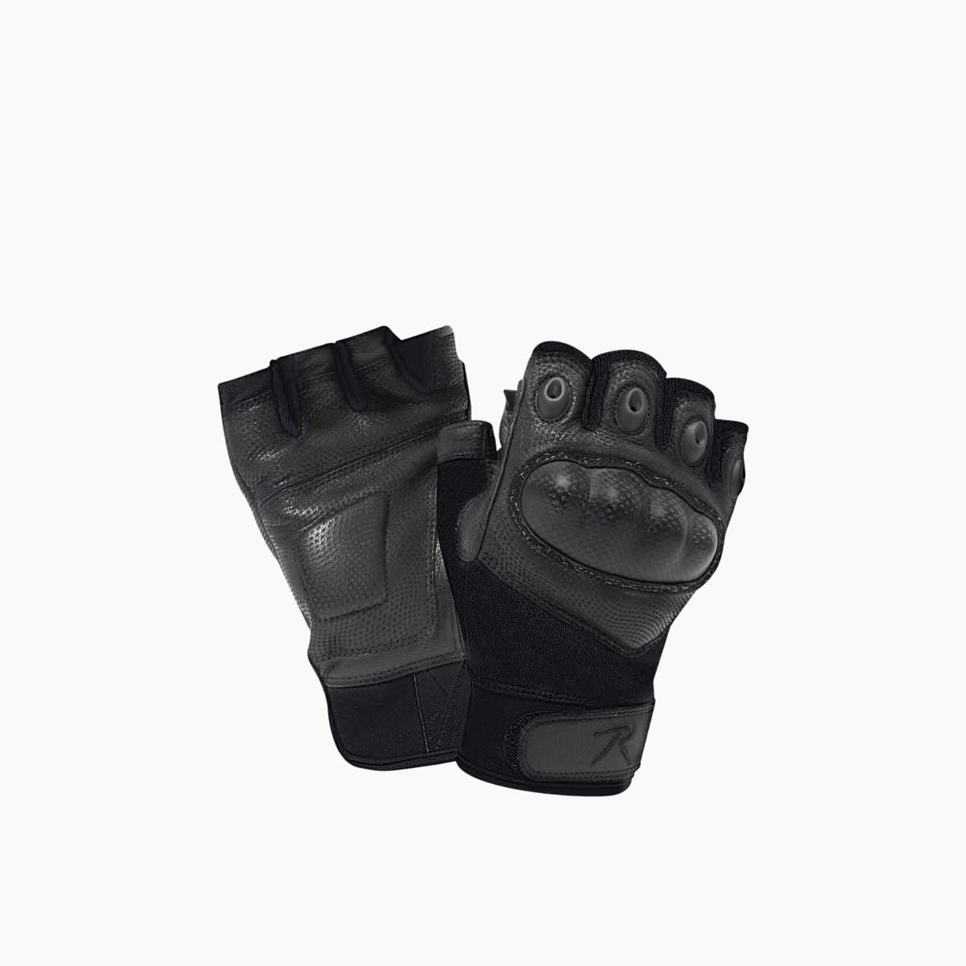 Rothco Fingerless Cut And Fire Resistant Carbon Hard Knuckle Gloves Rothco Fingerless Cut And Fire Resistant Carbon Hard Knuckle Gloves