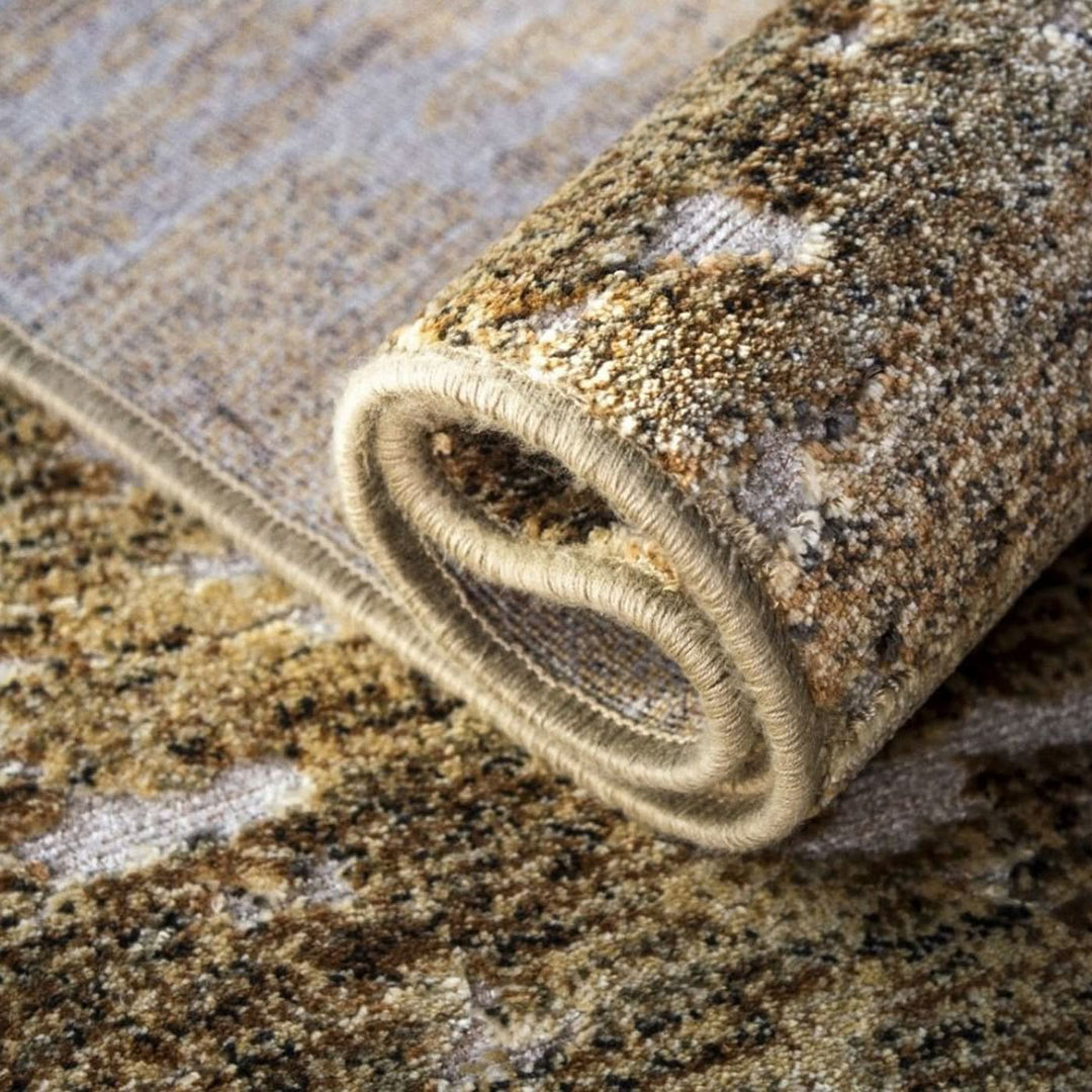 Spazio Home Earthy Gradient Beige Rug - HUNA