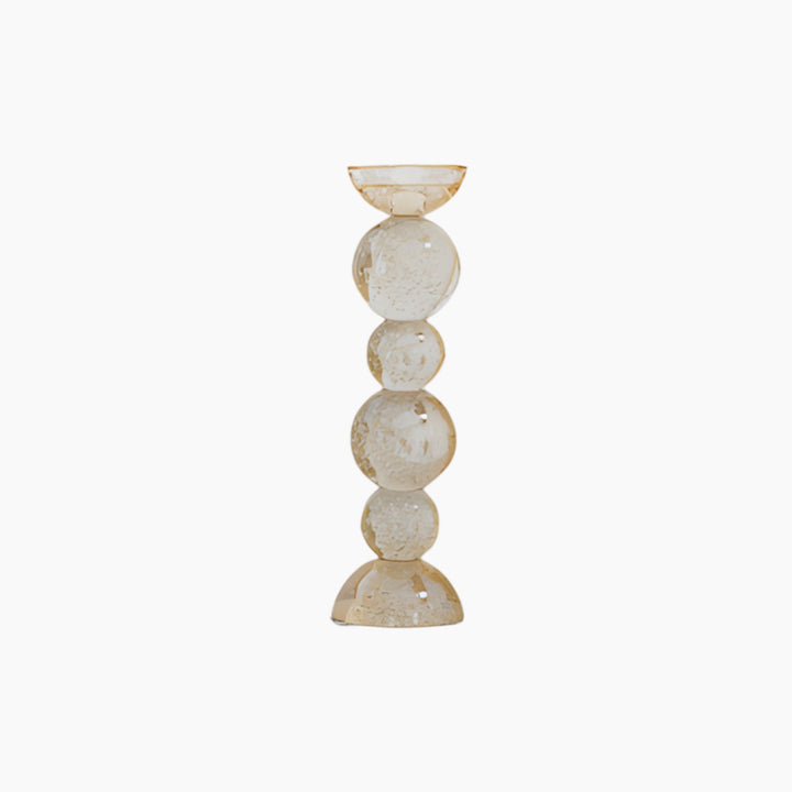 Medium glass candle holder