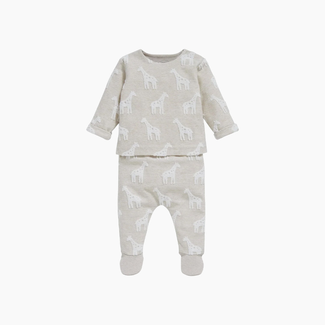 Mamas &amp; Papas 2 Piece Giraffe Textured Set