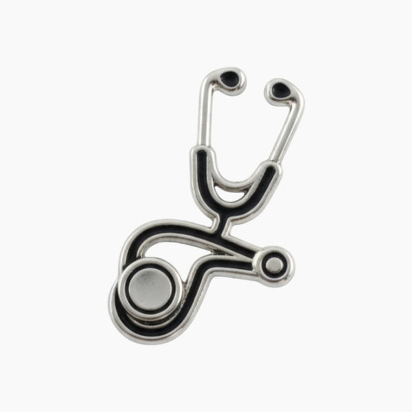 Silver Stethoscope Sticker
