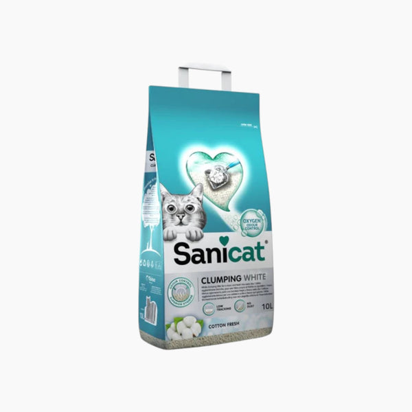 Sanicat Clumping White Cot 20L