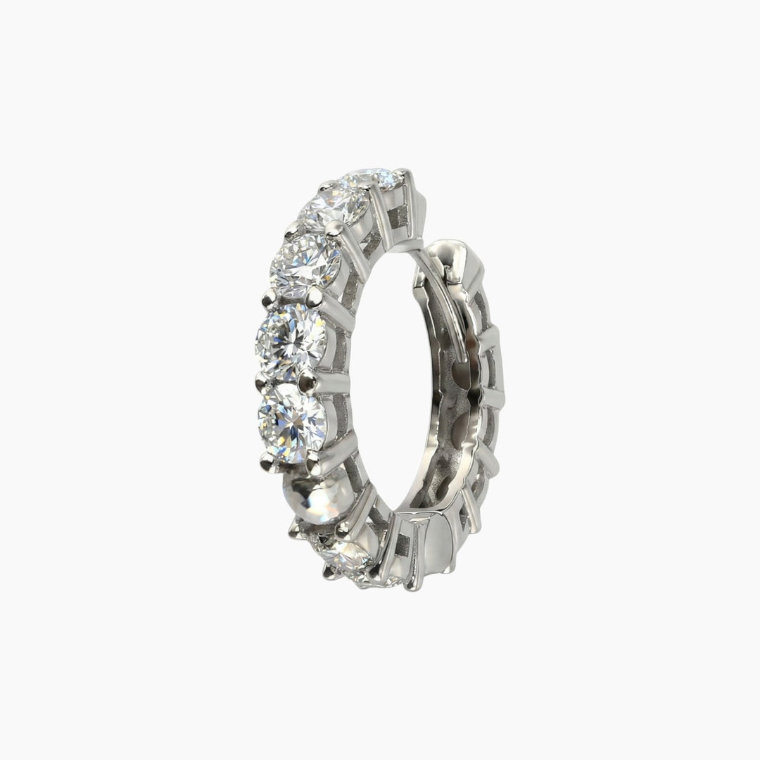 Diamond Hoop Earrings