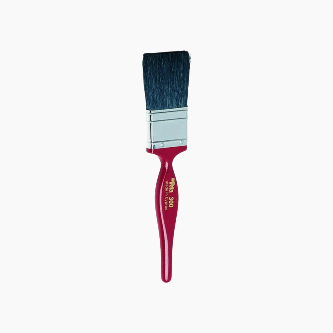 Peta 1-inch heavy-duty paint brush with red handle