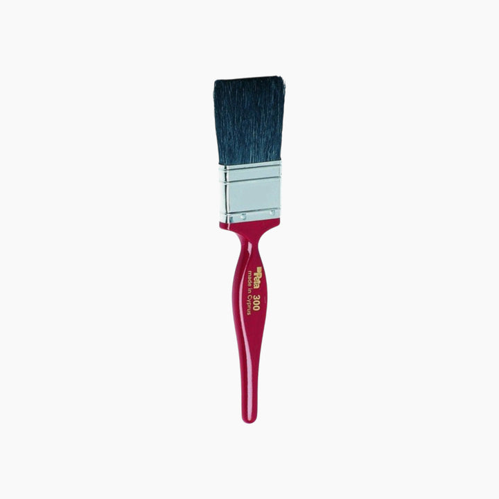 Peta 1-inch heavy-duty paint brush with red handle
