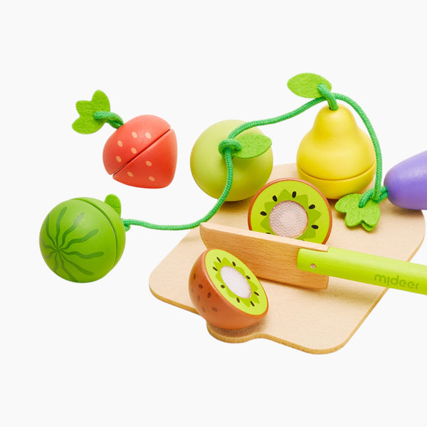 Mideer Wooden Food Set  Delicious Fruit & Vegetable Shop  Age 3+
