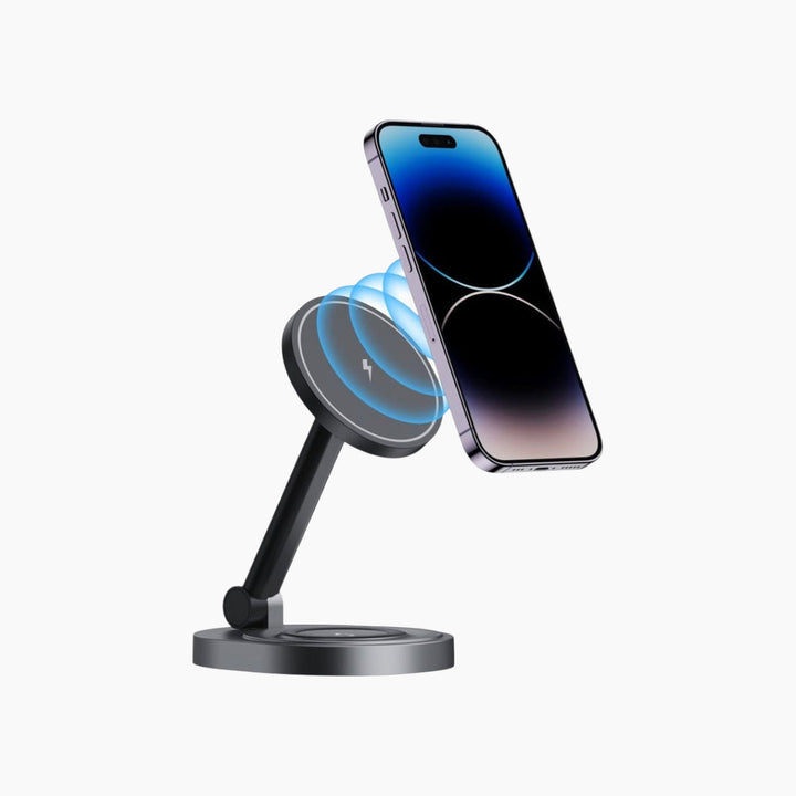 Catchy Jo Qi2 magnetic wireless charger stand made of aluminum alloy