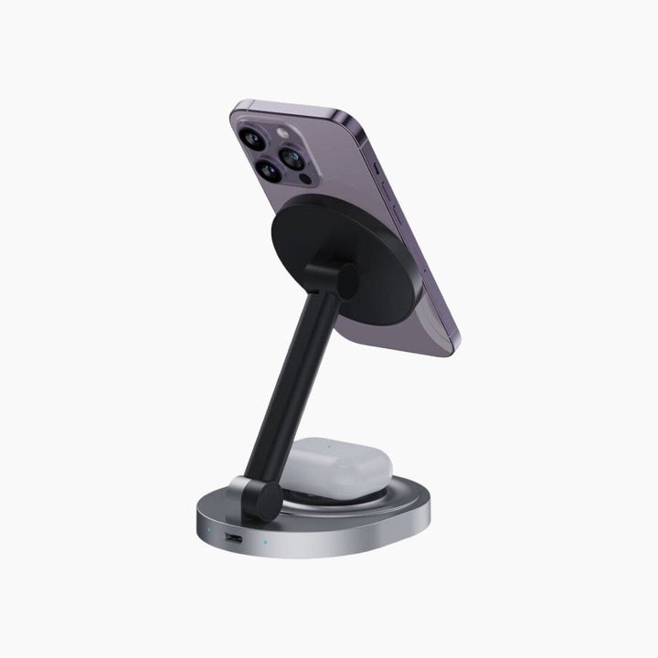 Catchy Jo Qi2 magnetic wireless charger stand made of aluminum alloy