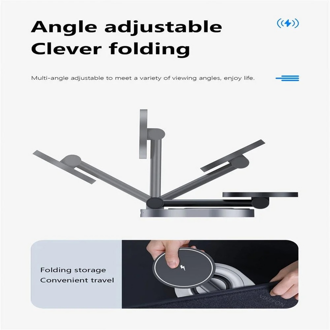 Catchy Jo Qi2 magnetic wireless charger stand made of aluminum alloy