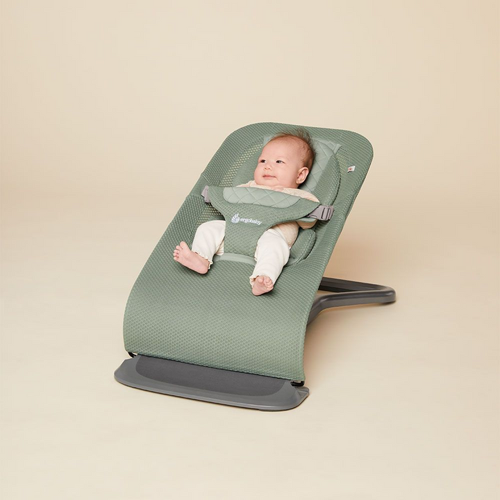Ergobaby 3-IN-1 Evolve Mesh Baby Bouncer - Sage Green