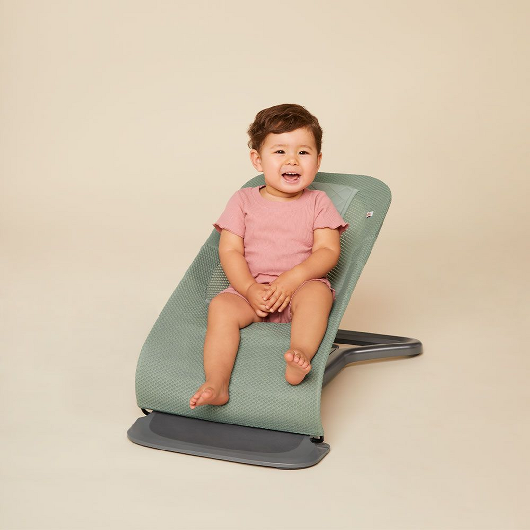 Ergobaby 3-IN-1 Evolve Mesh Baby Bouncer - Sage Green
