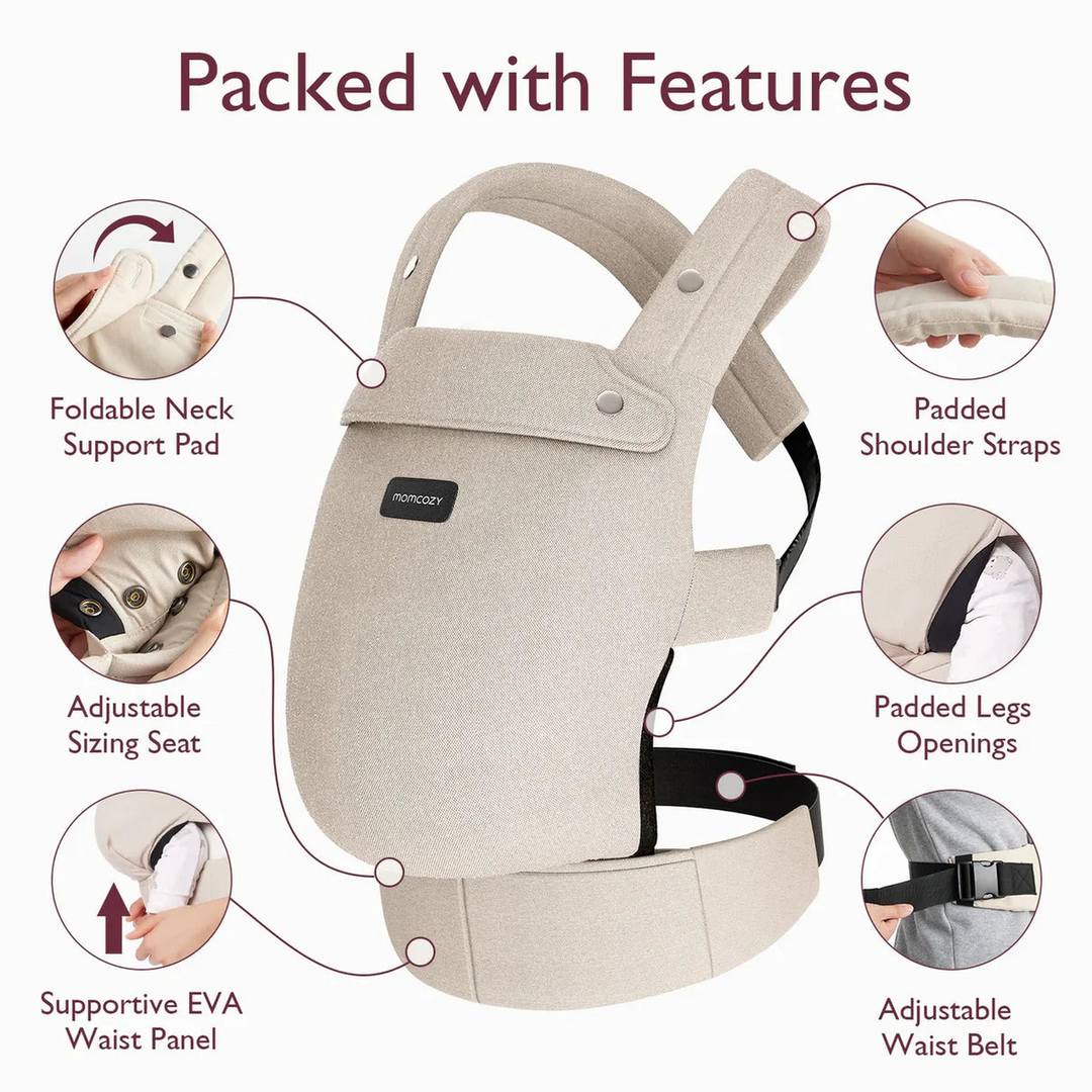 Momcozy 3 In 1 Baby Carrier - Khaki