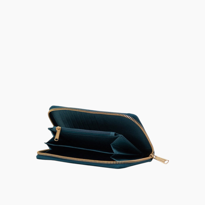 Herschel Thomas Label Detail Zip-Around Wallet - Dark Sea