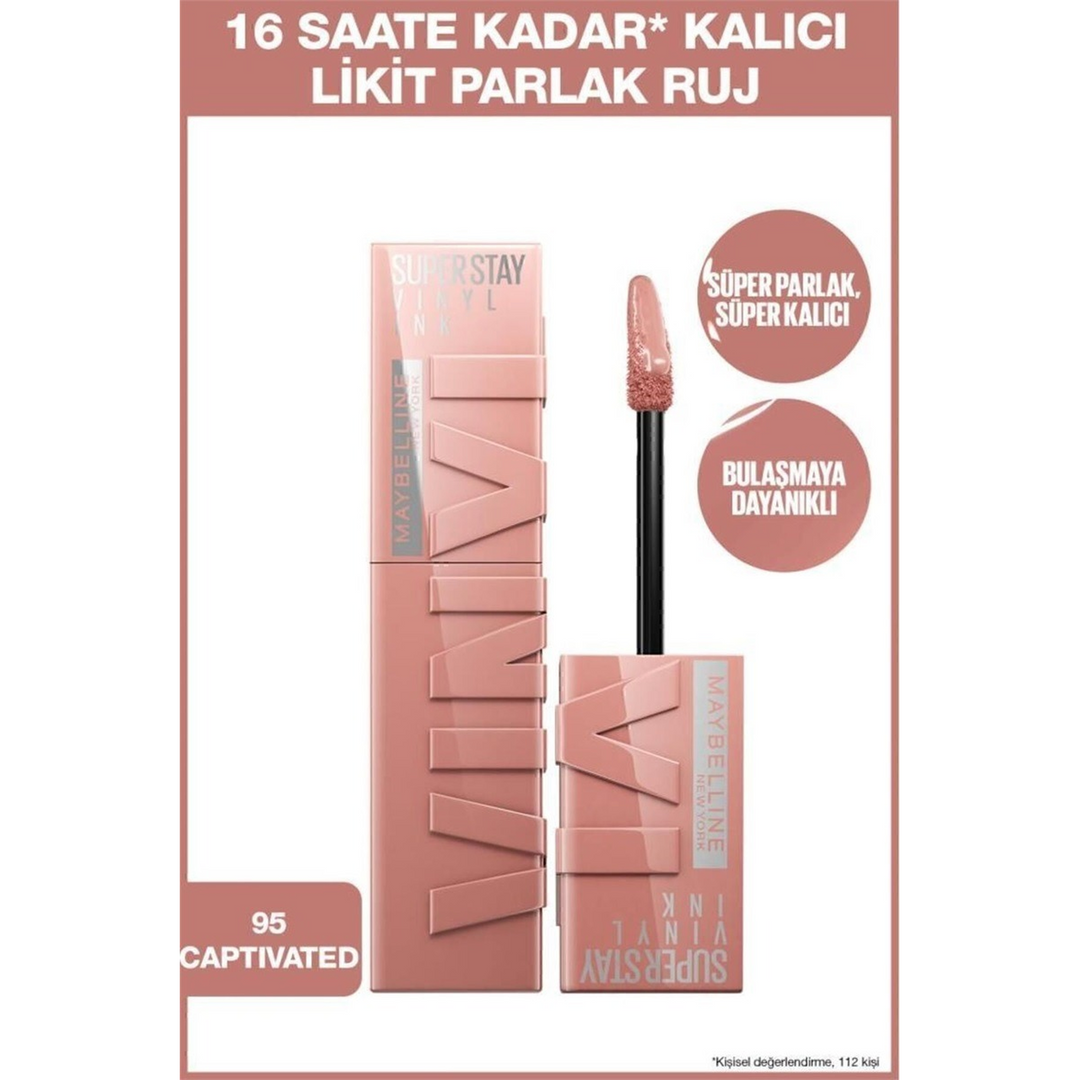 Maybelline Mny Vinyl Ink 95 Captivated Nu Int - HUNA