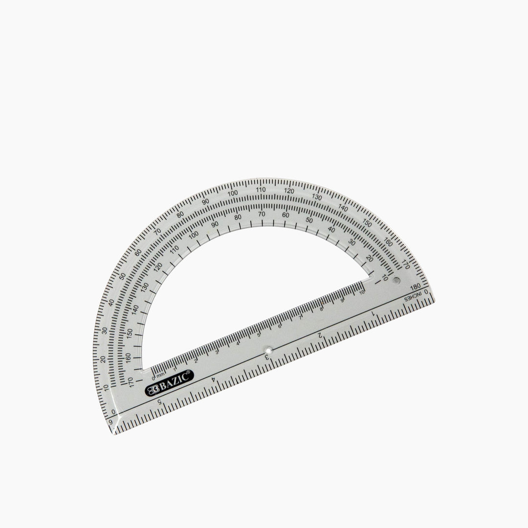 Bazic Semicircular 6" Protractor