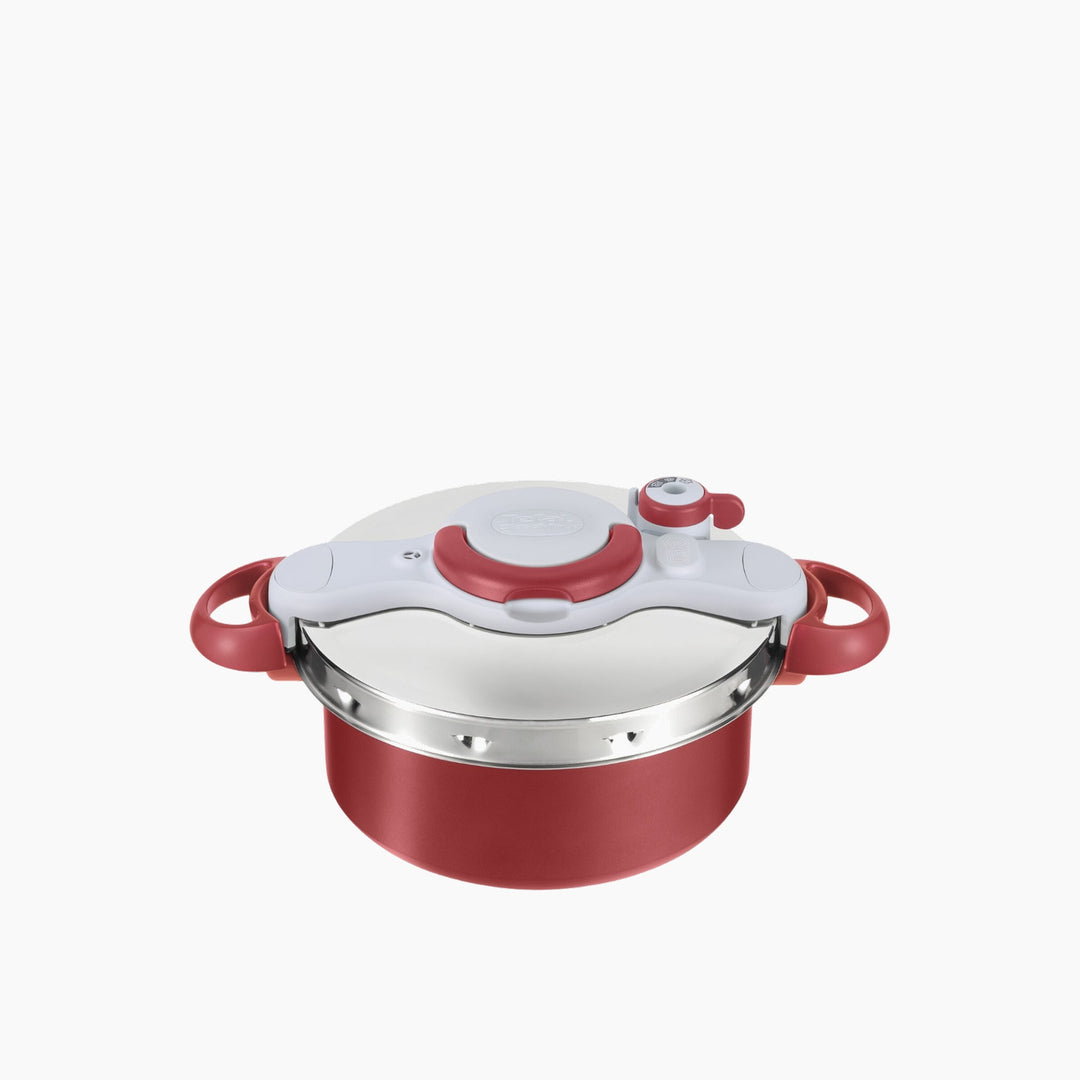 Tefal Clipso Minute Duo Pressure Cooker - Red