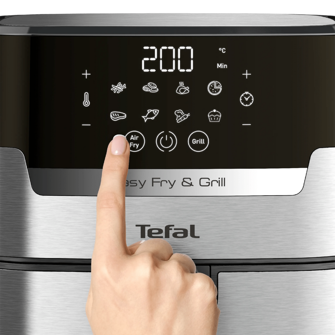Tefal Easy Fry &amp; Grill - 1550W, Stainless Steel