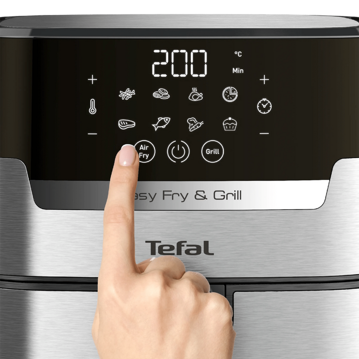 Tefal Easy Fry &amp; Grill - 1550W, Stainless Steel