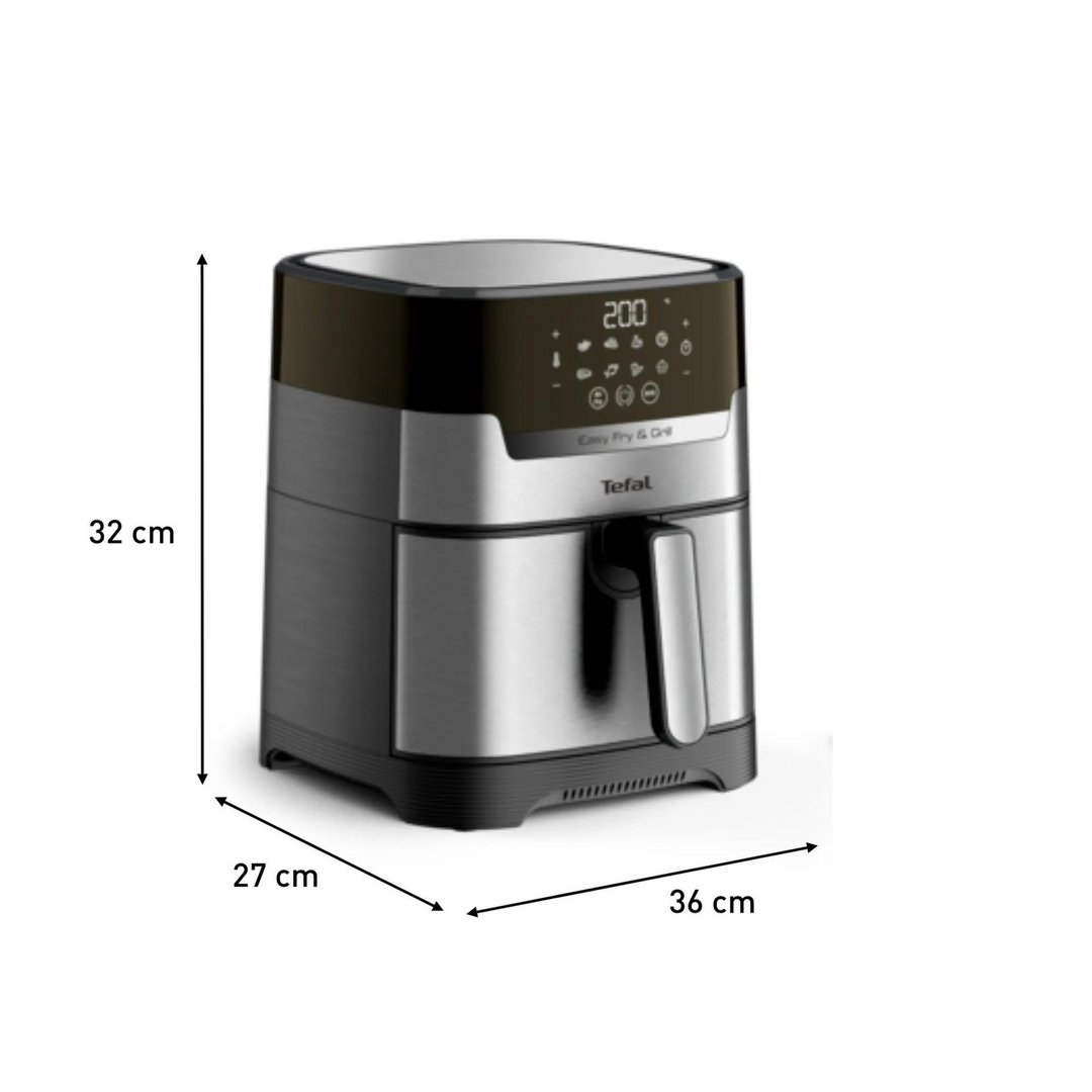 Tefal Easy Fry &amp; Grill - 1550W, Stainless Steel