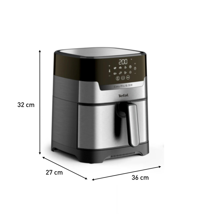 Tefal Easy Fry &amp; Grill - 1550W, Stainless Steel