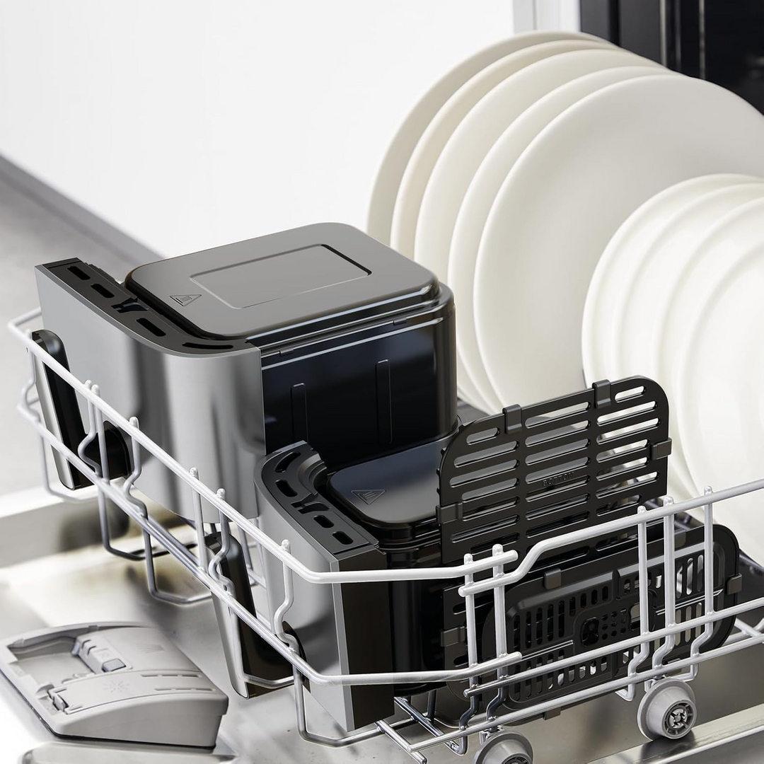Tefal Dual Easy Fry &amp; Grill - 8.3L, Black &amp; Stainless Steel