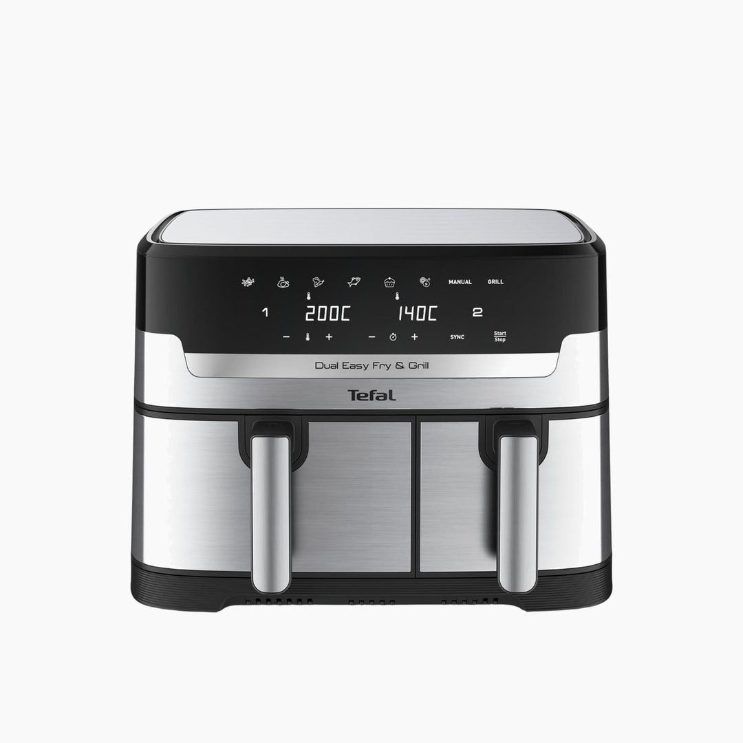 Tefal Dual Easy Fry &amp; Grill - 8.3L, Black &amp; Stainless Steel