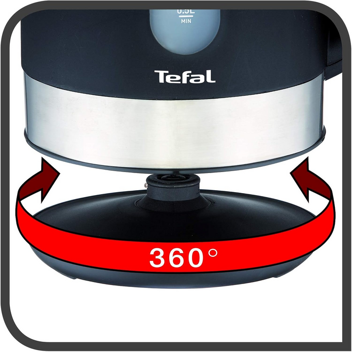 Tefal Equinox Electric Kettle - 1.7L, Black