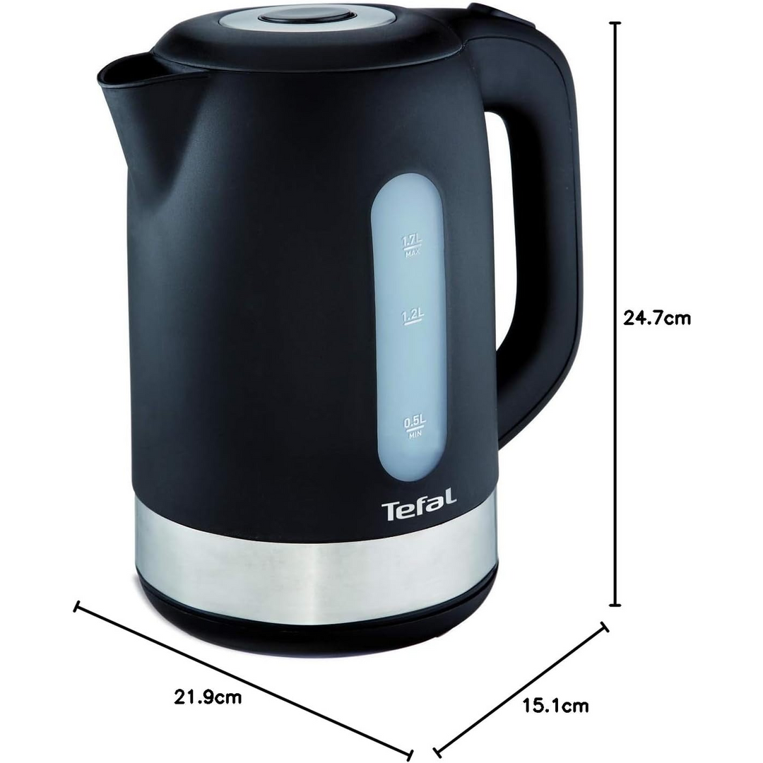 Tefal Equinox Electric Kettle - 1.7L, Black