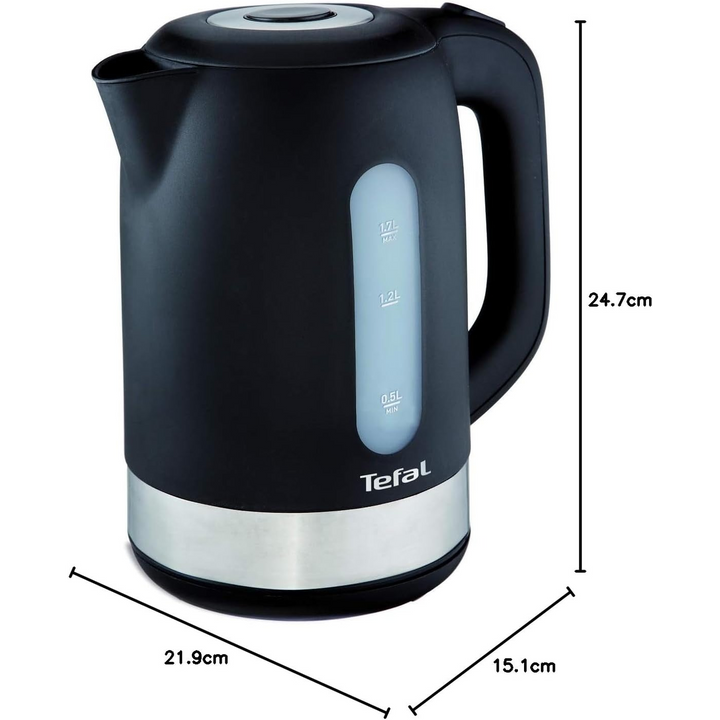 Tefal Equinox Electric Kettle - 1.7L, Black