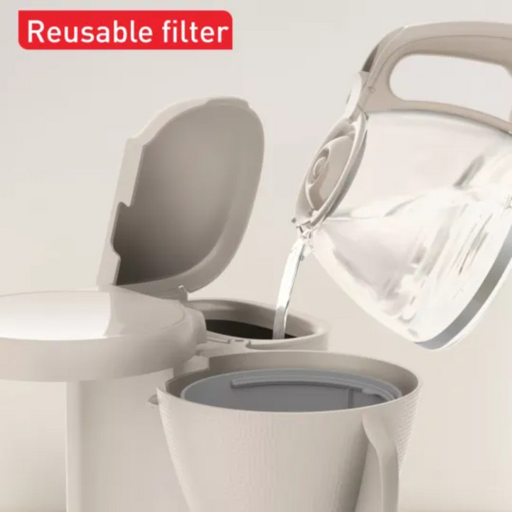 Tefal Morning Filter Coffee Maker - 1.25L Fair Grey