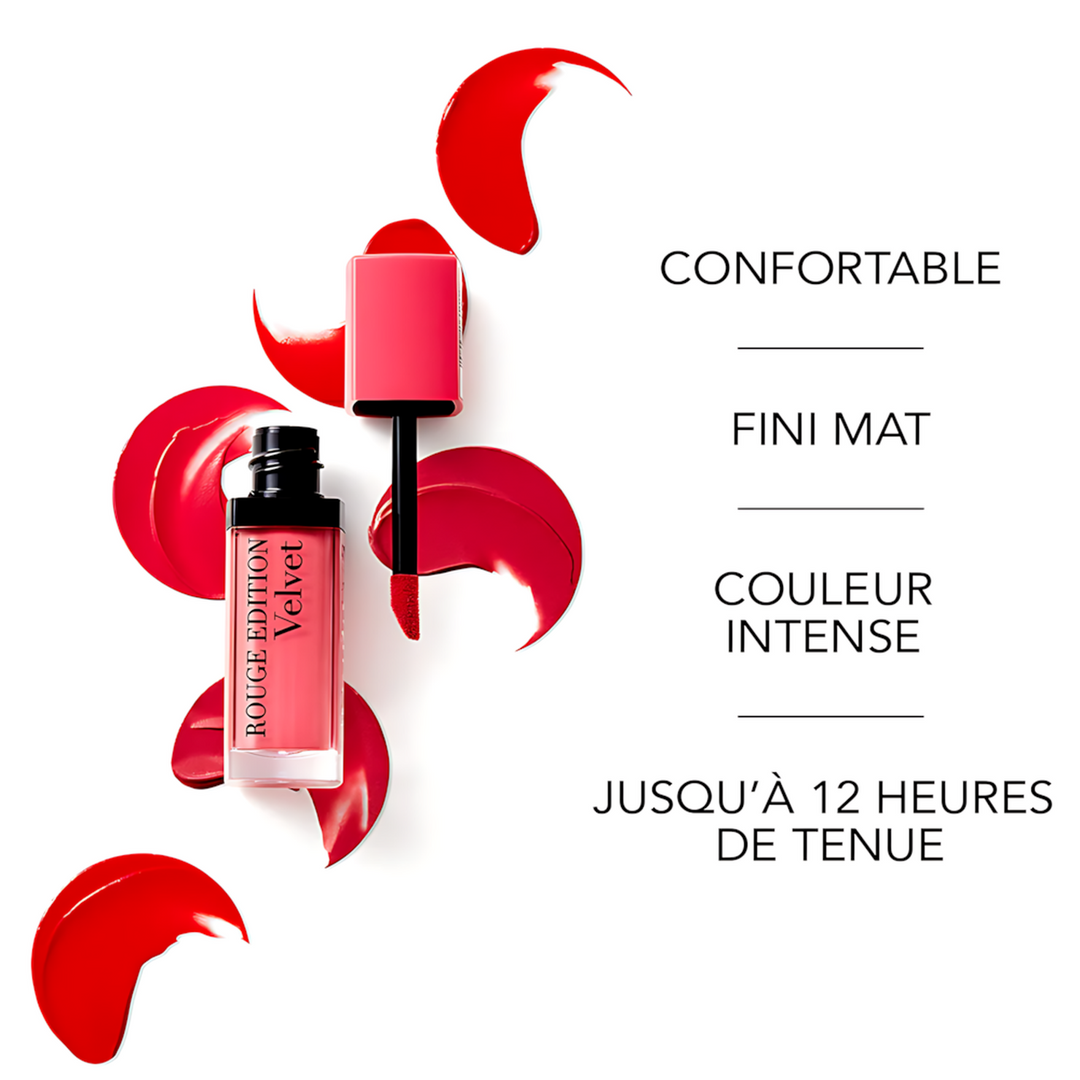 Bourjois Rouge Edition Velvet Liquid Lipstick With A Matte Effect - HUNA