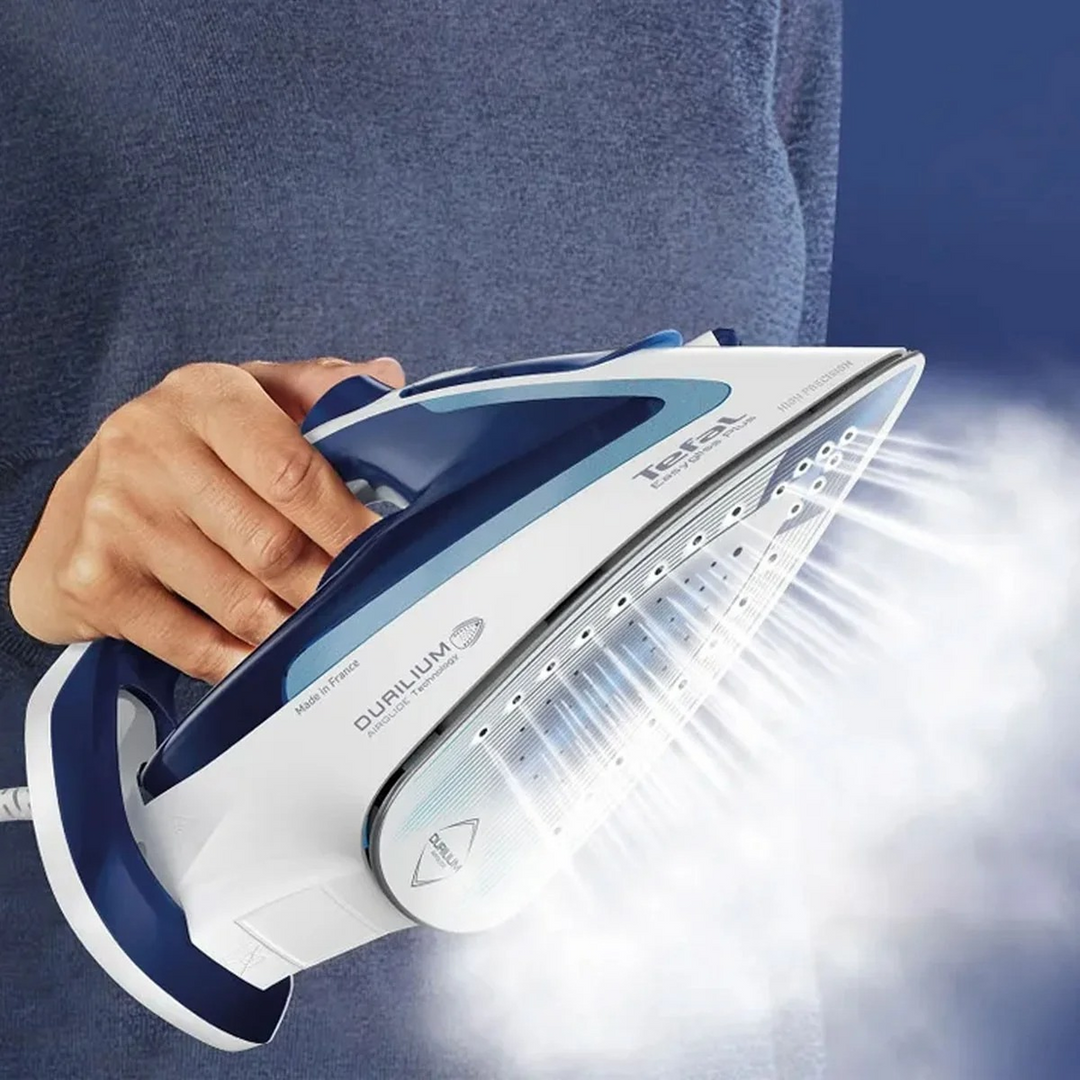 Tefal Easygliss Plus Steam Iron - 2400W, 45g/min, 190g, Anti-Drip