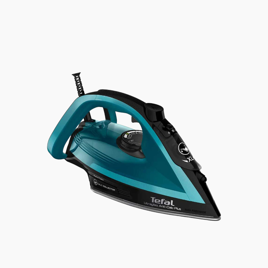 Tefal Ultragliss Steam Iron - 2800W, Black &amp; Glama Blue