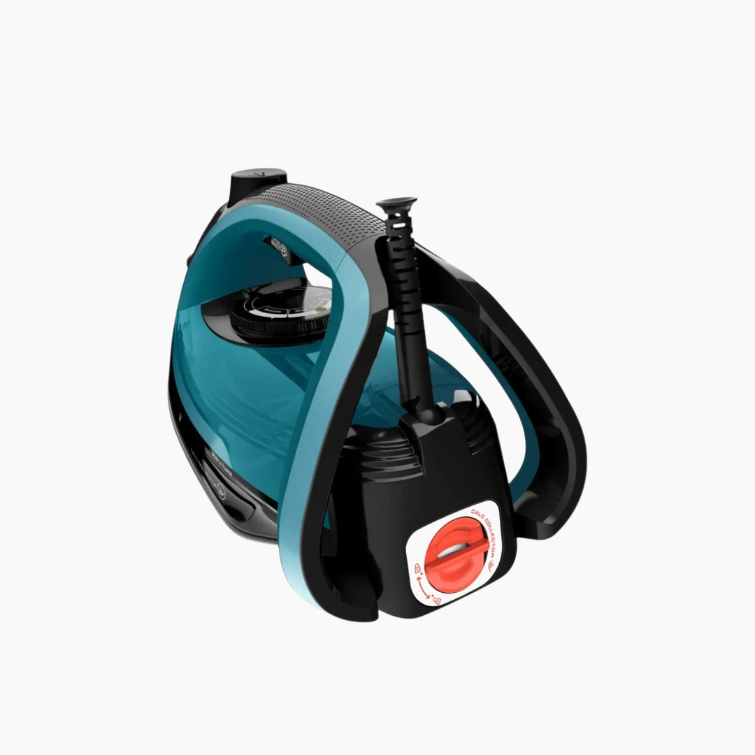 Tefal Ultragliss Steam Iron - 2800W, Black &amp; Glama Blue