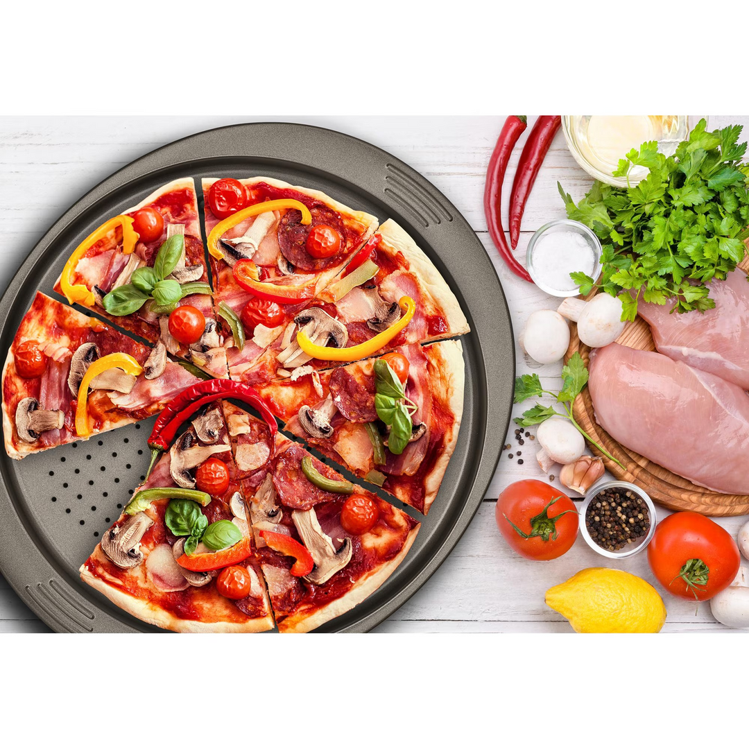 Tefal Easy Grip Gold- Perforated Pizza 34 cm