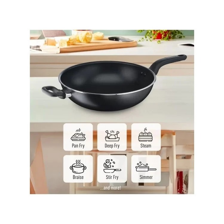 Tefal Cook Easy Wokpan 36+Glass Lid