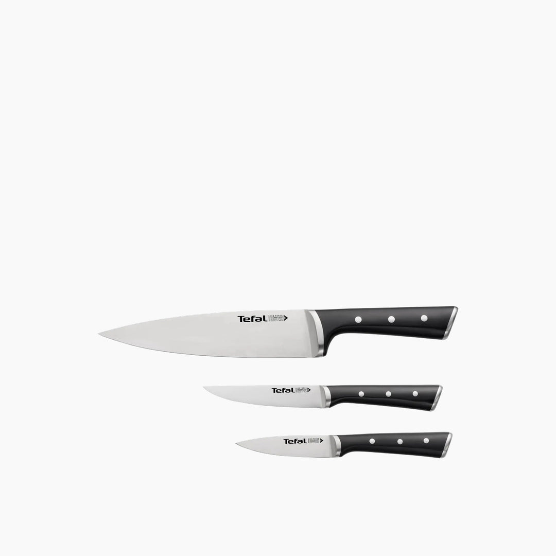 Tefal Ice Force Stainless Steel 3-Piece Knife Set