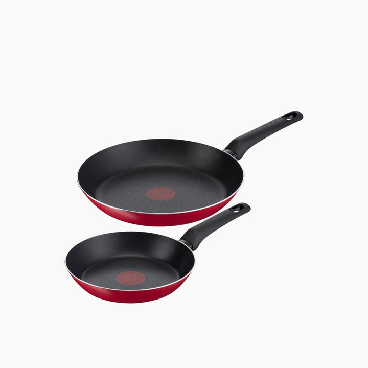 Tefal Easy Clean Red Frypan Set 20-26