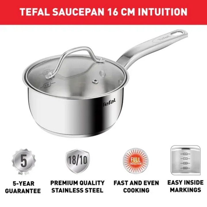 Tefal G6 Intuition Saucepan 16Cm With Lid