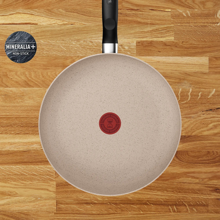 Tefal EStainless Steelential Beige Frypan Set 24 cm-28 cm