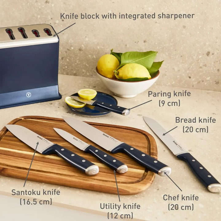 Tefal Eversharp 5-Piece Knife Block Set